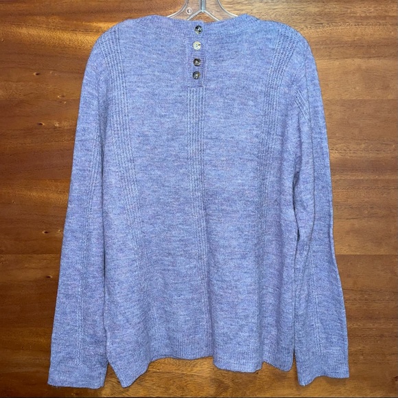 Sophie Rue Light Purple Back Button Pullover Sweater - Picture 3 of 12